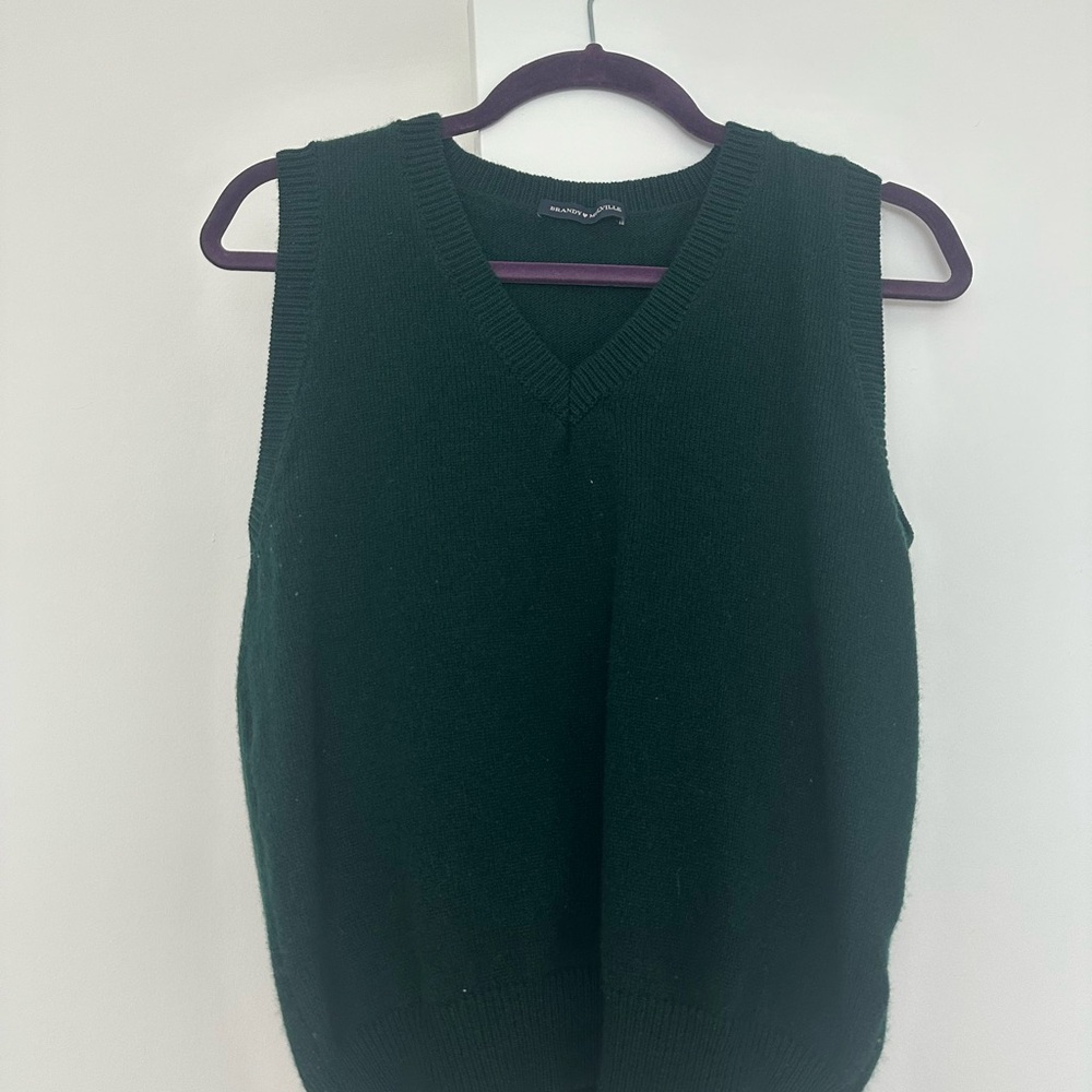 Brandy Melville Forest Green Knit Vest